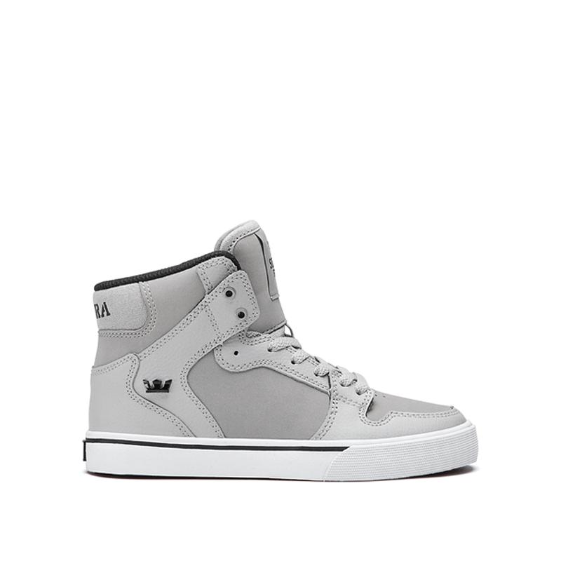 Zapatillas Altas Supra Argentina Niños - VAIDER Gris (CEBAL-3892)